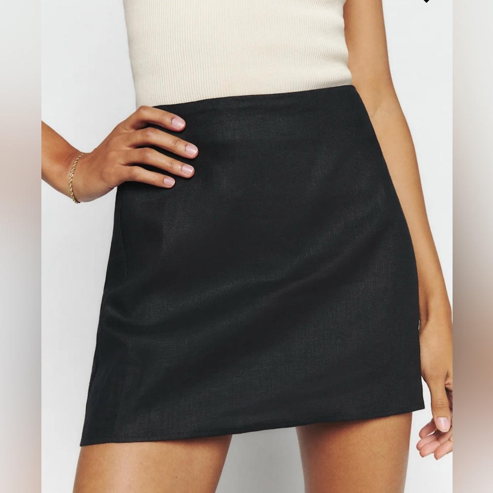 Reformation Veranda Linen mini skirt NWT